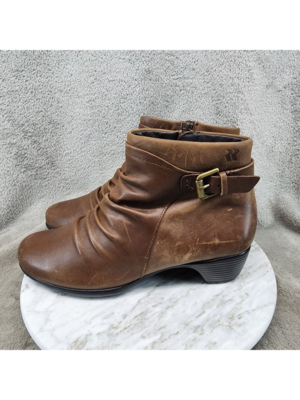 Romika Shoes Womens EU 40 US 9-9.5 Banja 14 Brown Leather Booties *Read*